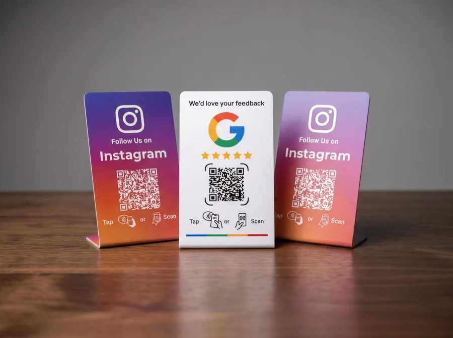 1 stand Google + 2 stands Instagram