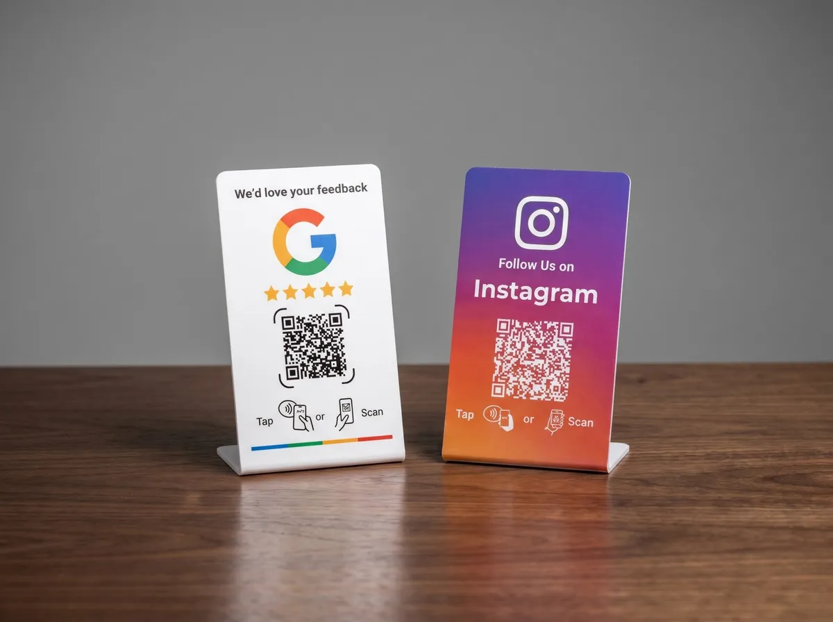 1 stand Google + 1 stand Instagram